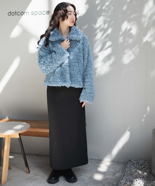 WEGO(ウィゴー)の「WEGO/ボアファーブルゾン(ブルゾン・レディース・オフホワイト/ブラック/サックスブルー・FREE)」の18枚目の写真