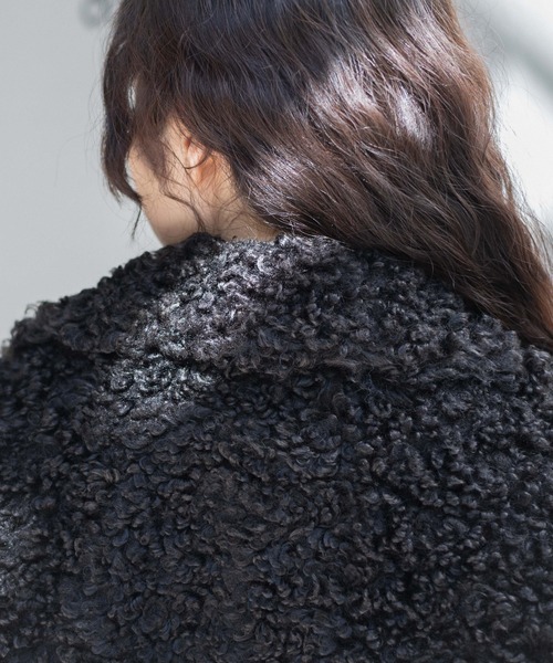 WEGO(ウィゴー)の「WEGO/ボアファーブルゾン(ブルゾン・レディース・オフホワイト/ブラック/サックスブルー・FREE)」の22枚目の写真