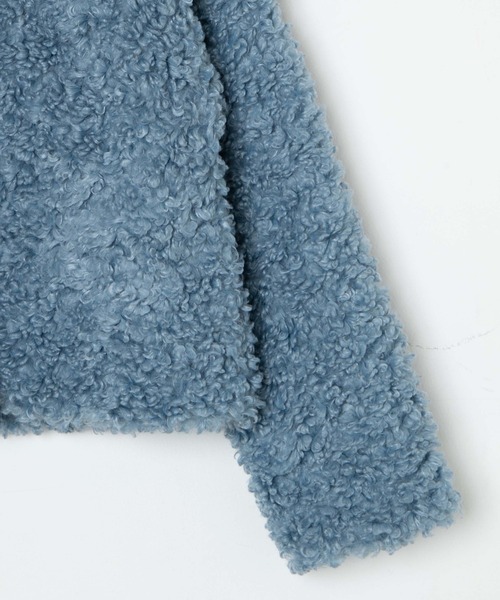 WEGO(ウィゴー)の「WEGO/ボアファーブルゾン(ブルゾン・レディース・オフホワイト/ブラック/サックスブルー・FREE)」の14枚目の写真