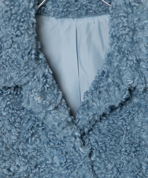 WEGO(ウィゴー)の「WEGO/ボアファーブルゾン(ブルゾン・レディース・オフホワイト/ブラック/サックスブルー・FREE)」の12枚目の写真