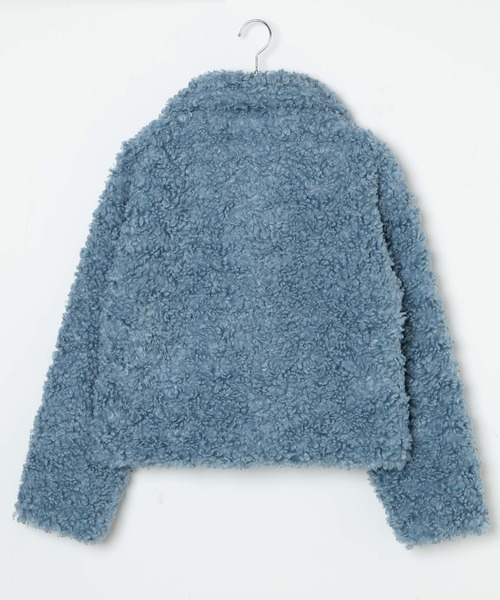 WEGO(ウィゴー)の「WEGO/ボアファーブルゾン(ブルゾン・レディース・オフホワイト/ブラック/サックスブルー・FREE)」の11枚目の写真