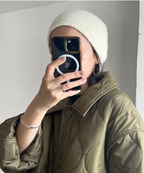 wee9s(ウィークス)の「winter buddy beanie / ウィンターバディービーニー(ニットキャップ/ビーニー・レディース・ブラック/アイボリー/パープル・FREE)」の1枚目の写真