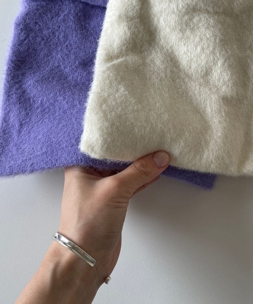 wee9s(ウィークス)の「winter buddy beanie / ウィンターバディービーニー(ニットキャップ/ビーニー・レディース・ブラック/アイボリー/パープル・FREE)」の5枚目の写真