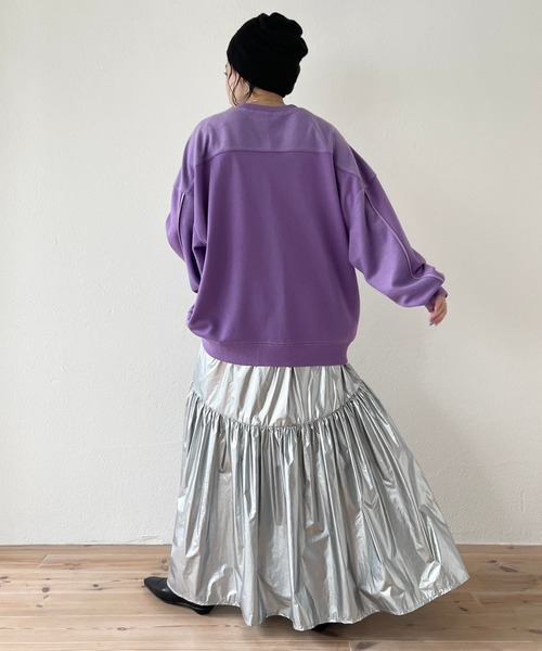 wee9s(ウィークス)の「winter buddy beanie / ウィンターバディービーニー(ニットキャップ/ビーニー・レディース・ブラック/アイボリー/パープル・FREE)」の13枚目の写真