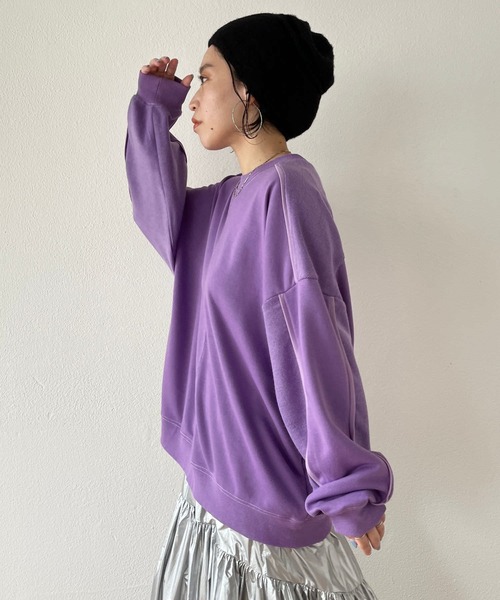 wee9s(ウィークス)の「winter buddy beanie / ウィンターバディービーニー(ニットキャップ/ビーニー・レディース・ブラック/アイボリー/パープル・FREE)」の16枚目の写真