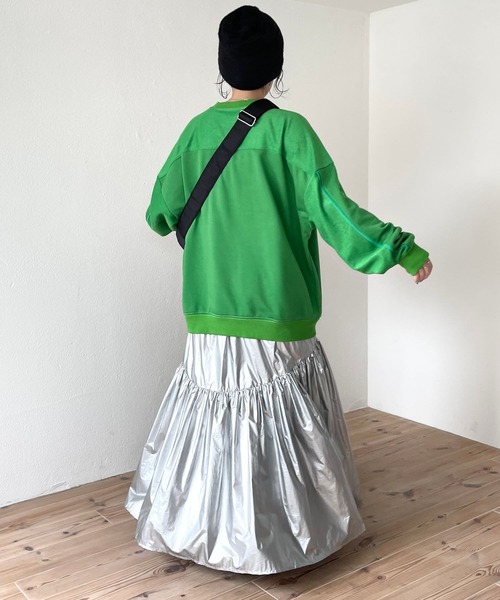 wee9s(ウィークス)の「winter buddy beanie / ウィンターバディービーニー(ニットキャップ/ビーニー・レディース・ブラック/アイボリー/パープル・FREE)」の15枚目の写真