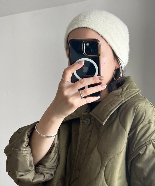 wee9s(ウィークス)の「winter buddy beanie / ウィンターバディービーニー(ニットキャップ/ビーニー・レディース・ブラック/アイボリー/パープル・FREE)」の8枚目の写真