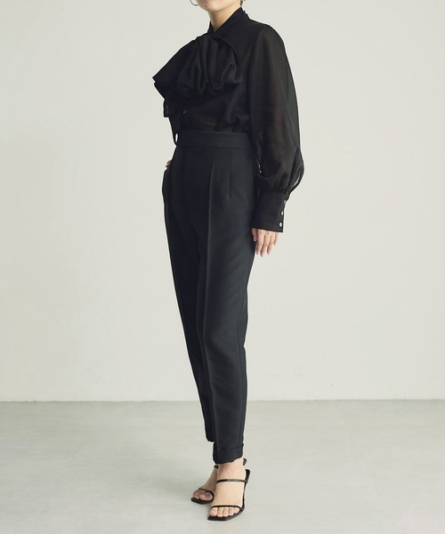 Whim Gazette(ウィムガゼット)の「【長谷川京子さんコラボ】ボウタイブラウス(シャツ/ブラウス・レディース・ブラック・FREE)」の22枚目の写真