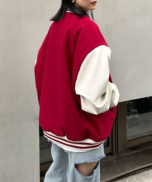 INGNI（イング）の「ワッペン付スタジャン（スタジャン・レディース・ブラック系その他2/ブラック×ブラック/レッド系9・M）」の17枚目の写真