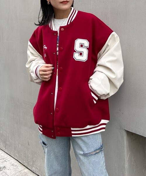 INGNI（イング）の「ワッペン付スタジャン（スタジャン・レディース・ブラック系その他2/ブラック×ブラック/レッド系9・M）」の22枚目の写真