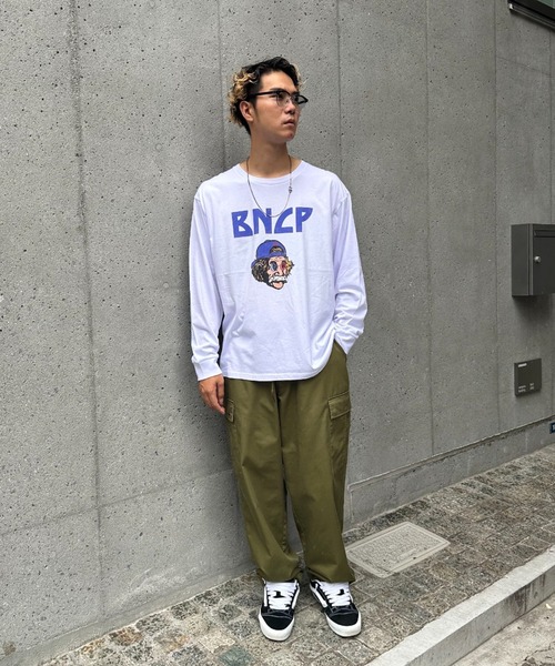 CIAOPANIC(チャオパニック)の「【ZOZO限定】BNCPファンキーグランパロンT(Tシャツ/カットソー・レディース・ブラック×ホワイト/ブラック×レッド/ホワイト×グリーン/ホワイト×パープル/ブラック×イエロー/ホワイト×ブラック・S/XXS/XL/XXXL/XS/XXL/L/M)」の21枚目の写真