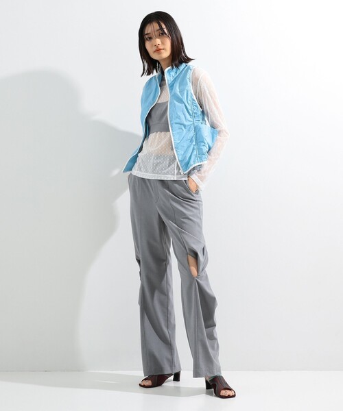 Ray BEAMS（レイビームス）の「Ray BEAMS / ベルテッド ビスチェ（キャミソール・レディース・ライトグレー/ブラック・1/0）」の12枚目の写真