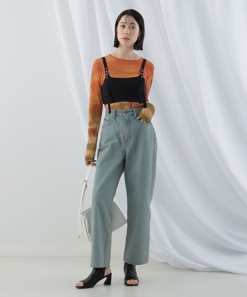 Ray BEAMS（レイビームス）の「Ray BEAMS / ベルテッド ビスチェ（キャミソール・レディース・ライトグレー/ブラック・1/0）」の16枚目の写真