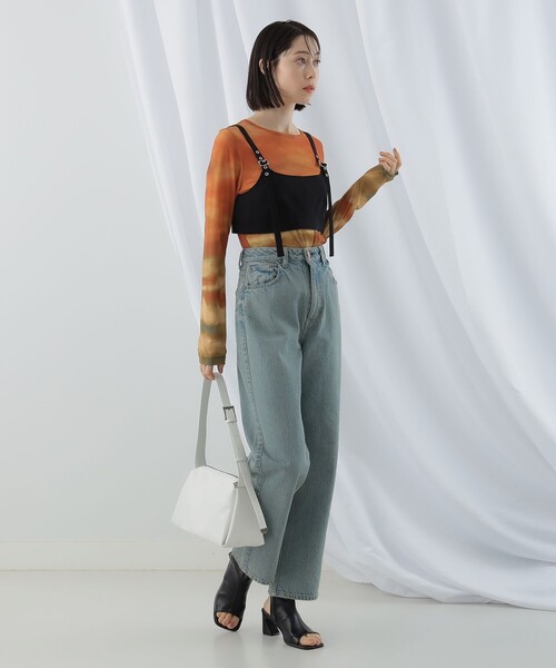 Ray BEAMS（レイビームス）の「Ray BEAMS / ベルテッド ビスチェ（キャミソール・レディース・ライトグレー/ブラック・1/0）」の17枚目の写真