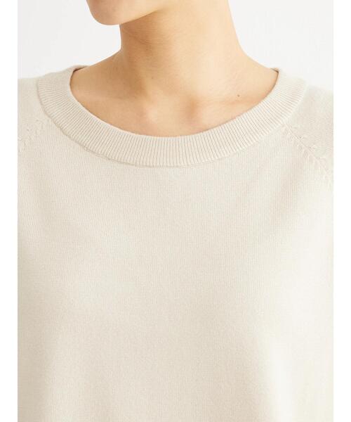 Green Parks(グリーンパークス)の「もちやわボートネックニットチュニック(チュニック・レディース・グリーン/グレー系その他/ライトベージュ・FREE)」の10枚目の写真