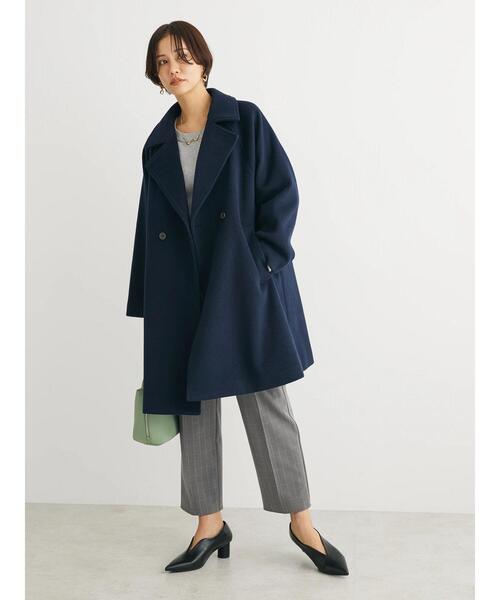 Green Parks(グリーンパークス)の「もちやわボートネックニットチュニック(チュニック・レディース・グリーン/グレー系その他/ライトベージュ・FREE)」の14枚目の写真