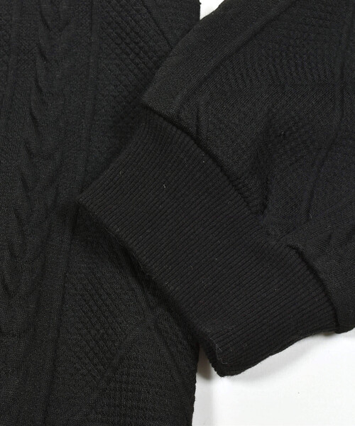 ZIDDY（ジディ）の「フード付きジャガードセットアップ(130~160cm)（セットアップ・キッズ・ブラック/ベージュ・150cm/140cm/130cm/FREE）」の13枚目の写真