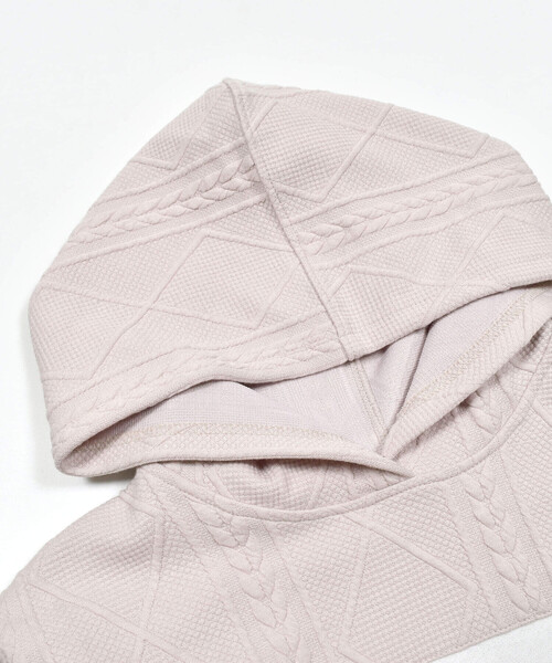 ZIDDY（ジディ）の「フード付きジャガードセットアップ(130~160cm)（セットアップ・キッズ・ブラック/ベージュ・150cm/140cm/130cm/FREE）」の21枚目の写真