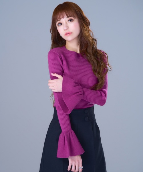 emiriawiz（エミリアウィズ）の「Sweet pea sleeve knit tops