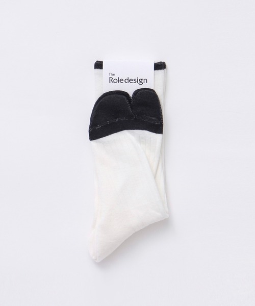 The Role design(ザロールデザイン)の「【 The Role design / ザ・ロールデザイン 】 BICOLOR RIB SOCKS MENS / バイカラー リブソックス メンズ(ソックス/靴下・メンズ・ブラック/ホワイト/グレー・FREE)」の12枚目の写真