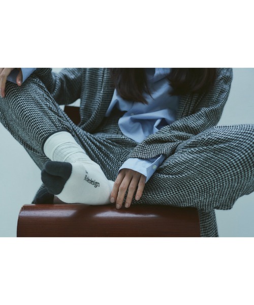 The Role design(ザロールデザイン)の「【 The Role design / ザ・ロールデザイン 】 BICOLOR RIB SOCKS MENS / バイカラー リブソックス メンズ(ソックス/靴下・メンズ・ブラック/ホワイト/グレー・FREE)」の8枚目の写真
