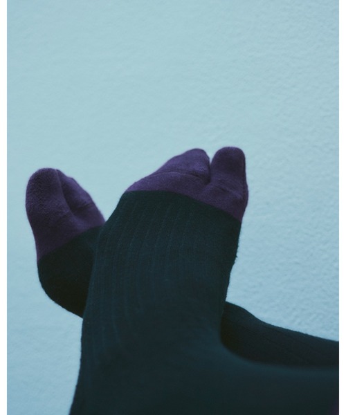 The Role design(ザロールデザイン)の「【 The Role design / ザ・ロールデザイン 】 BICOLOR RIB SOCKS MENS / バイカラー リブソックス メンズ(ソックス/靴下・メンズ・ブラック/ホワイト/グレー・FREE)」の10枚目の写真