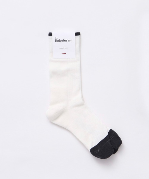 The Role design(ザロールデザイン)の「【 The Role design / ザ・ロールデザイン 】 BICOLOR RIB SOCKS MENS / バイカラー リブソックス メンズ(ソックス/靴下・メンズ・ブラック/ホワイト/グレー・FREE)」の11枚目の写真