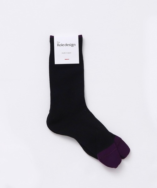 The Role design(ザロールデザイン)の「【 The Role design / ザ・ロールデザイン 】 BICOLOR RIB SOCKS MENS / バイカラー リブソックス メンズ(ソックス/靴下・メンズ・ブラック/ホワイト/グレー・FREE)」の13枚目の写真