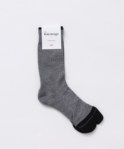 The Role design(ザロールデザイン)の「【 The Role design / ザ・ロールデザイン 】 BICOLOR RIB SOCKS MENS / バイカラー リブソックス メンズ(ソックス/靴下・メンズ・ブラック/ホワイト/グレー・FREE)」の15枚目の写真