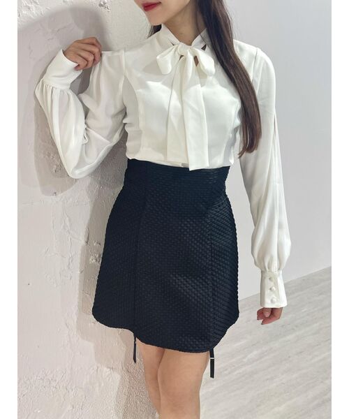 EATME（イートミー）の「BACKレースアップジャンスカ（スカート・レディース・オフホワイト/ブラック・MEDIUM/SMALL）」の11枚目の写真