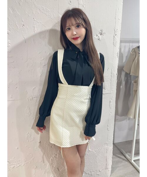 EATME（イートミー）の「BACKレースアップジャンスカ（スカート・レディース・オフホワイト/ブラック・MEDIUM/SMALL）」の12枚目の写真