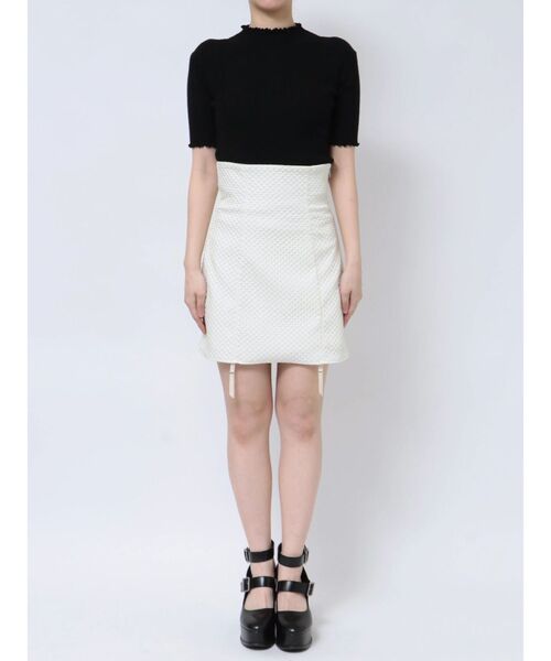 EATME（イートミー）の「BACKレースアップジャンスカ（スカート・レディース・オフホワイト/ブラック・MEDIUM/SMALL）」の21枚目の写真