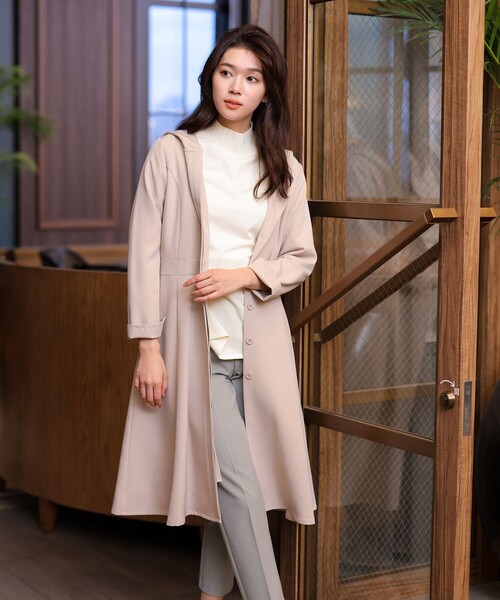 【洗える】配色ハイネックニットトップス（ニット/セーター）｜Tiaclasse（ティアクラッセ）