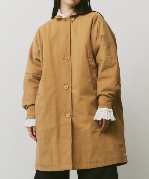 Libra Cue（リブラ キュー）の「中綿ミドルコート（チェスターコート・レディース・ブラック/ベージュ/アイボリー・FREE）」の22枚目の写真