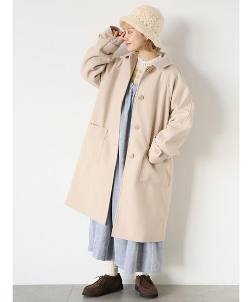 ehka sopo（エヘカソポ）の「ステンカラーコート（ステンカラーコート・レディース・ベージュ/ブラック/モカ・F）」の3枚目の写真