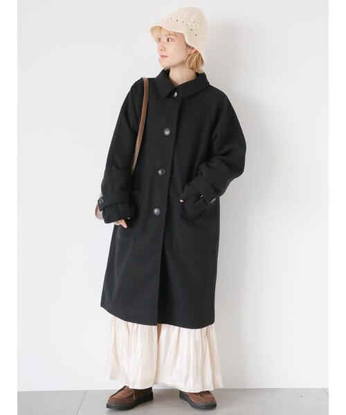 ehka sopo（エヘカソポ）の「ステンカラーコート（ステンカラーコート・レディース・ベージュ/ブラック/モカ・F）」の14枚目の写真