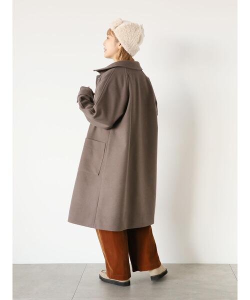 ehka sopo（エヘカソポ）の「ステンカラーコート（ステンカラーコート・レディース・ベージュ/ブラック/モカ・F）」の20枚目の写真