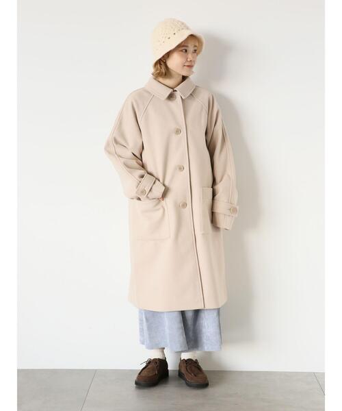 ehka sopo（エヘカソポ）の「ステンカラーコート（ステンカラーコート・レディース・ベージュ/ブラック/モカ・F）」の21枚目の写真
