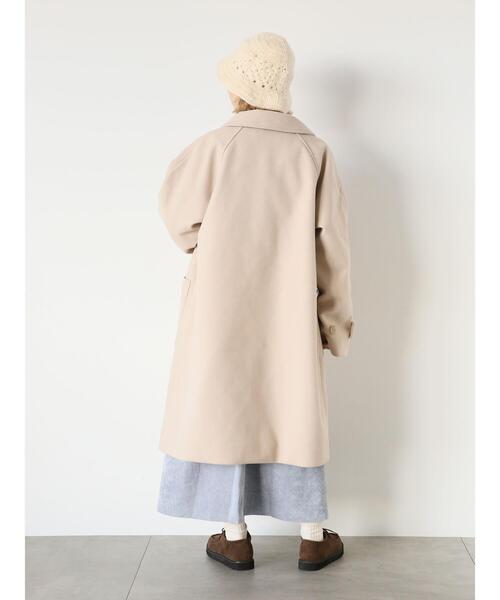 ehka sopo（エヘカソポ）の「ステンカラーコート（ステンカラーコート・レディース・ベージュ/ブラック/モカ・F）」の22枚目の写真