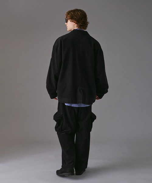 WETTEMPT(ウィテンプト)の「BIG POCKET CORDUROY CARGO PANTS /ビッグポケットコーデュロイカーゴパンツ(カーゴパンツ・メンズ・ネイビー/ブラック・LARGE/SMALL/MEDIUM)」の7枚目の写真