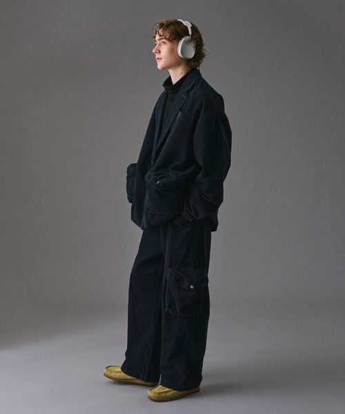WETTEMPT(ウィテンプト)の「BIG POCKET CORDUROY CARGO PANTS /ビッグポケットコーデュロイカーゴパンツ(カーゴパンツ・メンズ・ネイビー/ブラック・LARGE/SMALL/MEDIUM)」の18枚目の写真