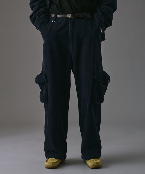 WETTEMPT(ウィテンプト)の「BIG POCKET CORDUROY CARGO PANTS /ビッグポケットコーデュロイカーゴパンツ(カーゴパンツ・メンズ・ネイビー/ブラック・LARGE/SMALL/MEDIUM)」の14枚目の写真