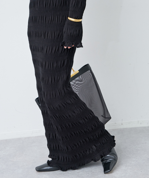 Deuxieme Classe SHEERRING ロングワンピース 36 Deuxieme Classe SHEERRING ロングワンピース 36