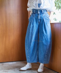 atelier SOMETHING/アトリエサムシング TLEB BALLOON DENIM PANTS/ハイウエスト2WAYカーブデニムパンツ
