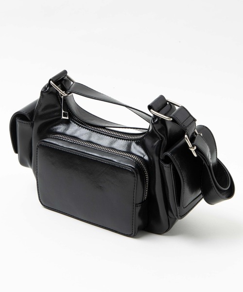 WEGO(ウィゴー)の「WEGO/ポケットデザインショルダー(ショルダーバッグ・レディース・ベージュ/ブラック/ブラック系その他・FREE)」の13枚目の写真