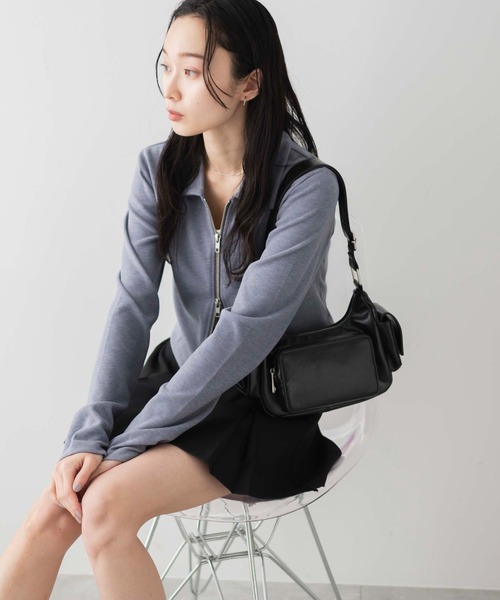 WEGO(ウィゴー)の「WEGO/ポケットデザインショルダー(ショルダーバッグ・レディース・ベージュ/ブラック/ブラック系その他・FREE)」の21枚目の写真