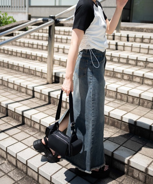 WEGO(ウィゴー)の「WEGO/ポケットデザインショルダー(ショルダーバッグ・レディース・ベージュ/ブラック/ブラック系その他・FREE)」の7枚目の写真