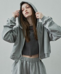 CASPER JOHN AIVER（キャスパージョンアイバー）の「AIVER　ヘビーウエイトクロップドフルジップパーカー（パーカー）」