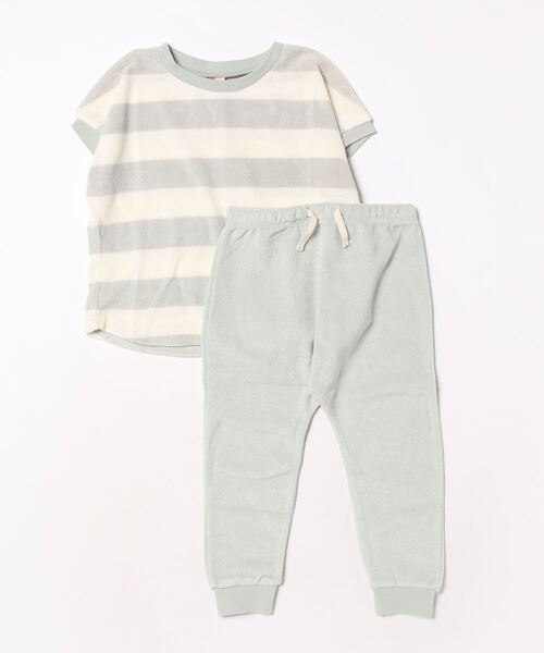 【セール】【Bs】【it】【Quincy Mae】TERRY TEE + PANT SET | SKY-STRIPE（その他ベビー用品）｜Quincy Mae（クインシーメイ）
