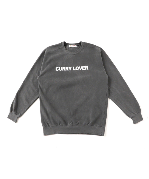 JOURNAL STANDARD relume(ジャーナルスタンダード レリューム)の「【カレーハウスCoCo壱番屋 × relume】別注 プリントスウェット"CURRY LOVER"(スウェット・メンズ・ブラック/ボルドー・X-LARGE/LARGE/MEDIUM)」の1枚目の写真